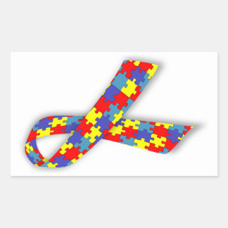 Autism Awareness Rectangular Sticker
