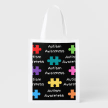 Autism Awareness Reusable Shopping Bag