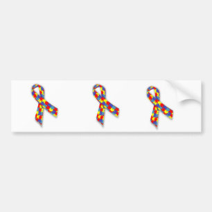 Autism Awareness ribbon Bumper Sticker