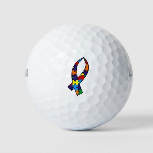 Autism Awareness Ribbon Golf Balls