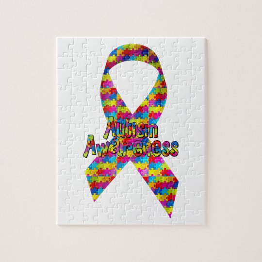 Autism Awareness Ribbon Jigsaw Puzzle | Zazzle.com