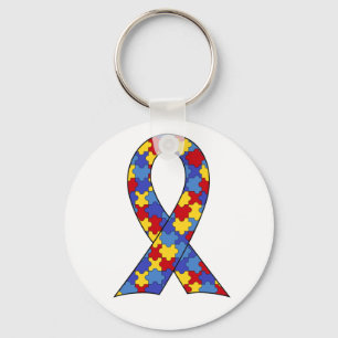 Autism Awareness  Ribbon Keychain