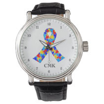 Autism Awareness Ribbon Personalized Watch