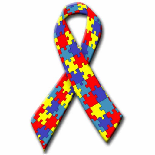 Autism Awareness Ribbon Pin Photo Sculpture | Zazzle