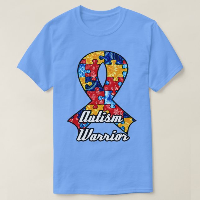 Autism Awareness Ribbon  T-Shirt (Design Front)