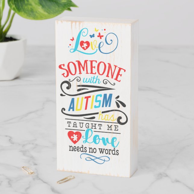 Autism Awareness  rustic wooden signs (In Situ Vertical)