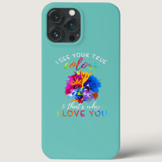 Autism Awareness s I See Your True Colors Dog  iPhone 13 Pro Max Case