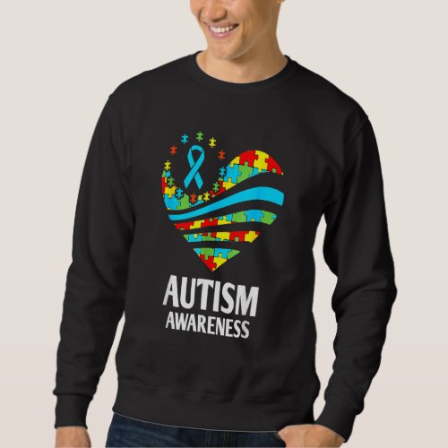 Autism Awareness S Women Heart Support Autistic Ki Sweatshirt