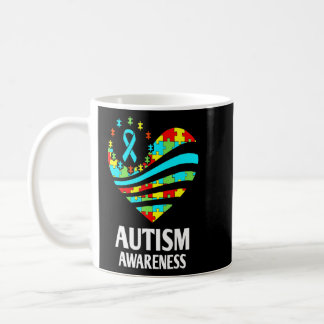 Autism Awareness S Women Heart Support Autistic Mo Coffee Mug