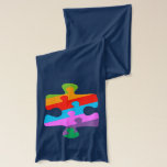 Autism Awareness Scarf<br><div class="desc">Autism awareness puzzle.</div>