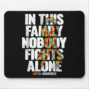 Autism Awareness Shirt Family Support Mom Autism A Mouse Pad