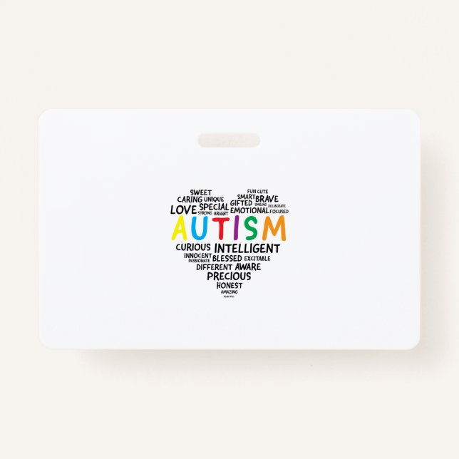 Autism Awareness Shirts - Autism Heart Shirt Badge (Front)