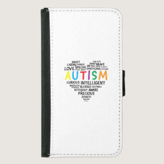 Autism Awareness Shirts - Autism Heart Shirt Samsung Galaxy S5 Wallet Case