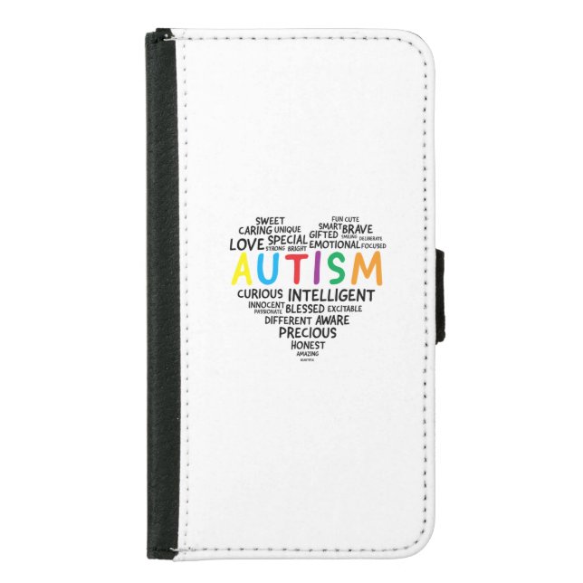 Autism Awareness Shirts - Autism Heart Shirt Samsung Galaxy Wallet Case (Front)