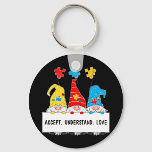 Autism Awareness shirts gifts for moms,dads,sons,d Keychain