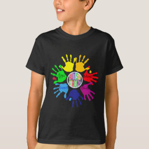 Autism Awareness Sign Language Hand Puzzle Suppor T-Shirt