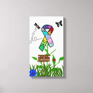 Autism Awareness Sign on Photo-on-Canvas