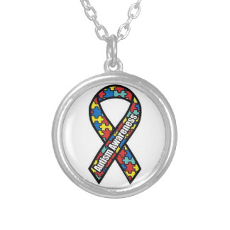 Autism Awareness Silver Plated Necklace