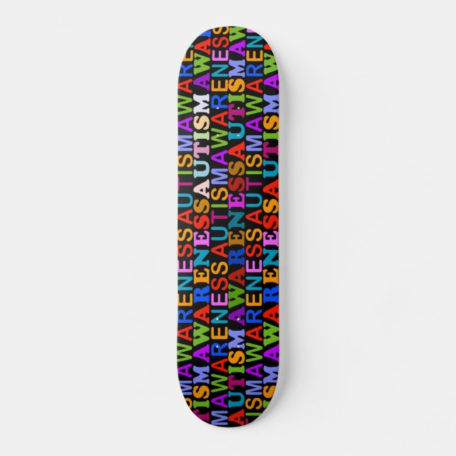 Autism Awareness Skateboard Deck (Front)