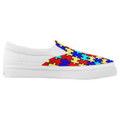 Autism Awareness - Slip On Shoes (Left Shoe Inside)