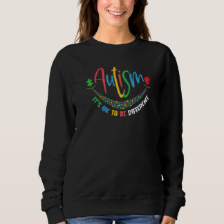 Autism Awareness Smile Peace Puzzle Piece For Kids Sweatshirt