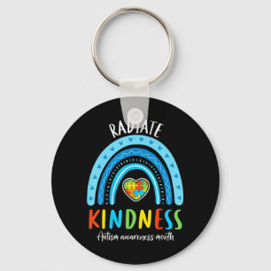 Autism Awareness Special Ed Teacher Radiate Kindne Keychain