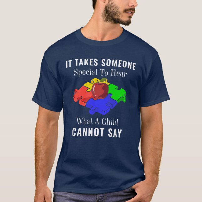 Autism Awareness Special Education Needs Teacher T-Shirt (Front)