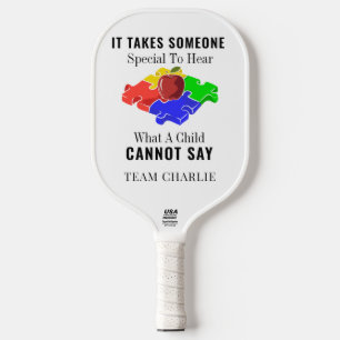 Autism Awareness Special Education Teachers Custom Pickleball Paddle