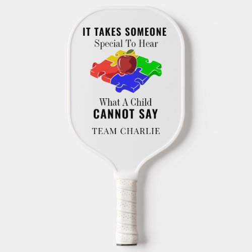 Autism Awareness Special Education Teachers Custom Pickleball Paddle