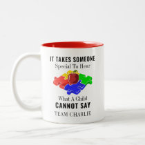 Autism Awareness Special Education Teachers Custom Two-Tone Coffee Mug
