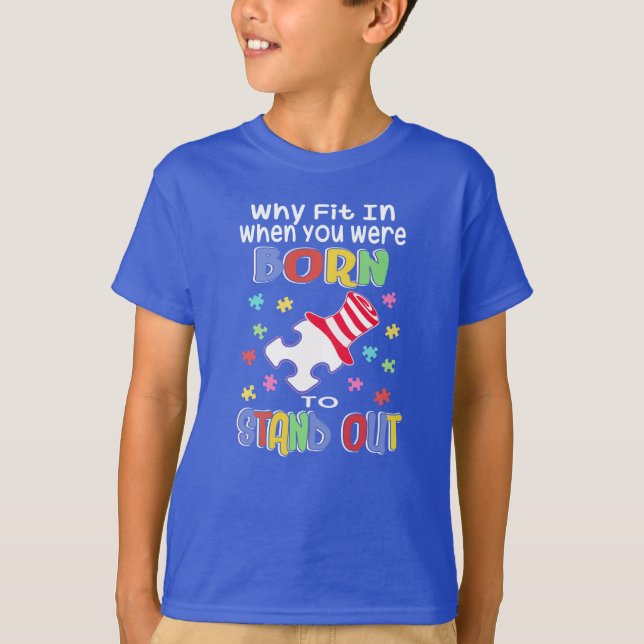 Autism Awareness Stand Out Campaign T-Shirt (Front)