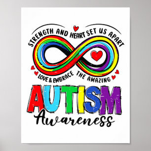 Autism Awareness Strength And Heart Set Us Apart 2 Poster