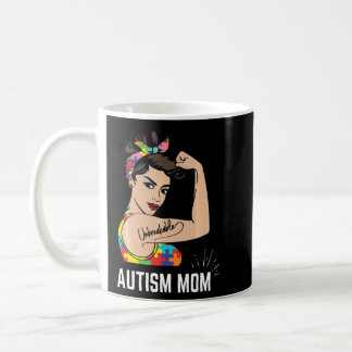 Autism Awareness Strong Mom Autistic April Mother  Coffee Mug