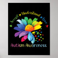 Autism Awareness Sunflower Accept Understand Love