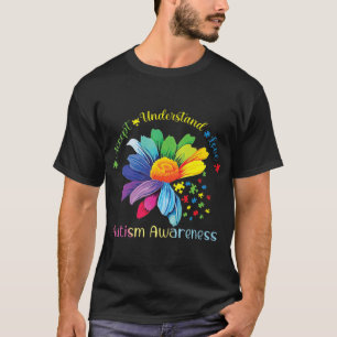 Autism Awareness Sunflower Accept Understand Love T-Shirt