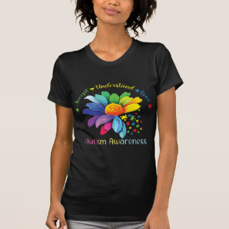 Autism Awareness Sunflower Accept Understand Love  T-Shirt