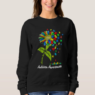 Autism Awareness Sunflower Choose Kind Month Women Sweatshirt