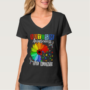 Autism Awareness Sunflower Choose Kindness Mom Kid T-Shirt