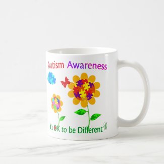 Autism Awareness Sunflower Coffee Mug