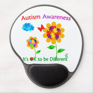 Autism Awareness Sunflower Gel Mouse Pad