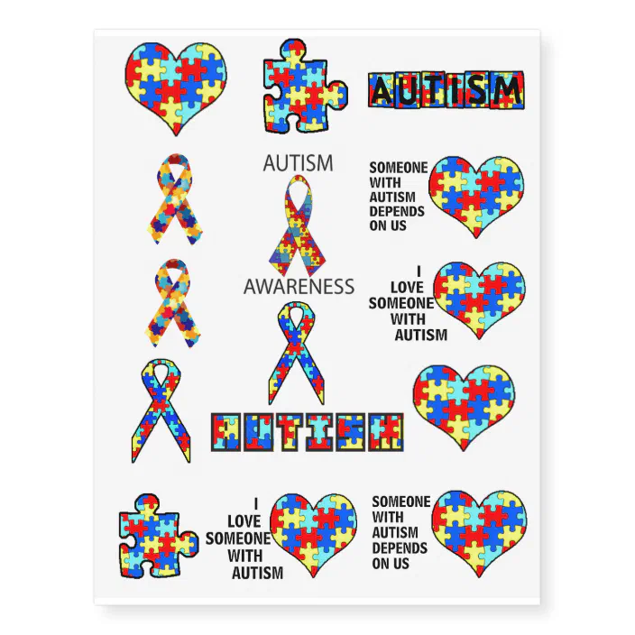 Autism Awareness Support Advocacy Educate Temporary Tattoos Zazzle Com - Autism Awareness Home Decoration Ideas For Schools Autism Awareness Support Advocacy Educate Temporary Tattoos Zazzle Com - Autism Awareness Home Decoration Ideas For Schools