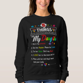 Autism Awareness  Support Autism Daughter For Mom  Sweatshirt