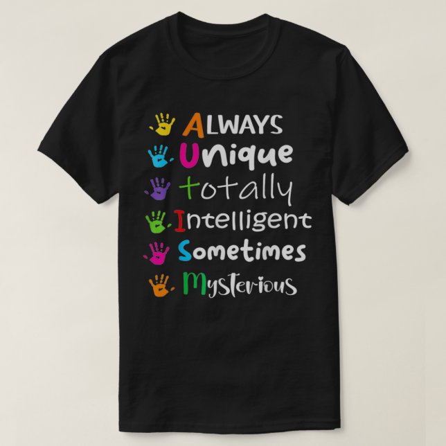 Autism Awareness Support Autism Kids For Mom army  T-Shirt (Design Front)