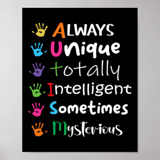 AUTISM AWARENESS Support Autism Kids for Mom Dad 1 Poster