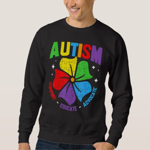 Autism Awareness Support Autism Kids For Mom Dad 1 Sweatshirt