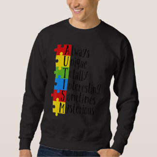 Autism Awareness Support Autism Kids For Mom Dad 1 Sweatshirt