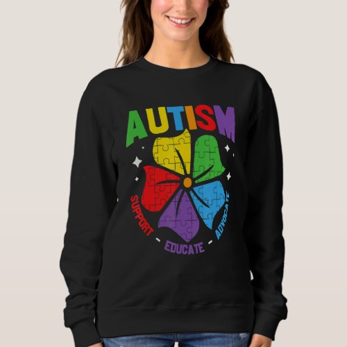 Autism Awareness Support Autism Kids For Mom Dad 1 Sweatshirt