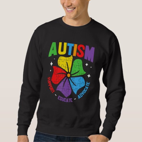 Autism Awareness Support Autism Kids For Mom Dad 1 Sweatshirt