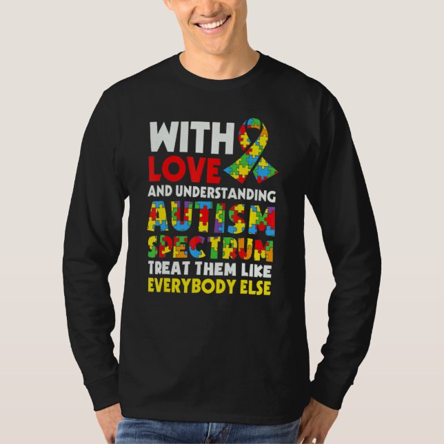 Autism Awareness Support Autism Kids For Mom Dad 1 T-Shirt (Front)