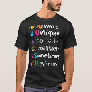 Autism Awareness Support Autism Kids For Mom Dad 1 T-Shirt